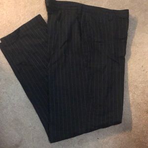Black pant with gray stripe